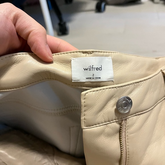 Aritzia straight leg tan pants - Picture 2 of 3